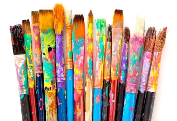 Paintbrush art therapy