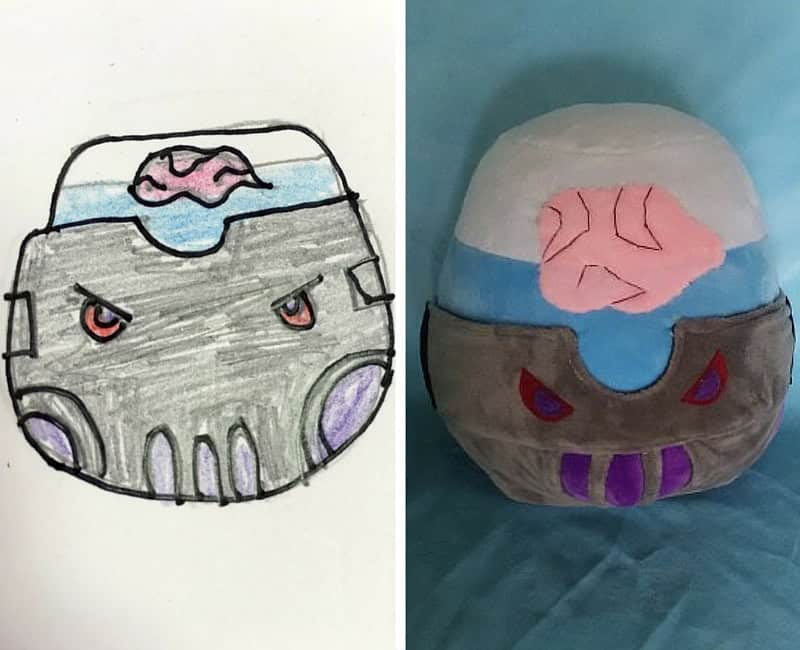 drawing turned to plush