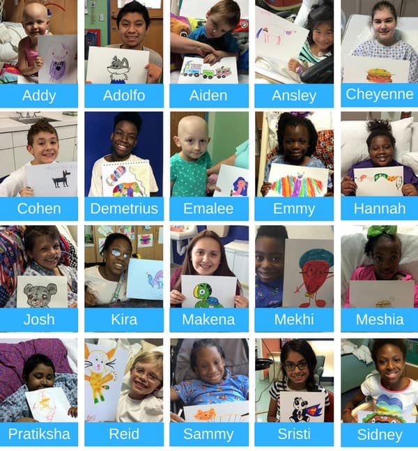 Kids drawings into plush