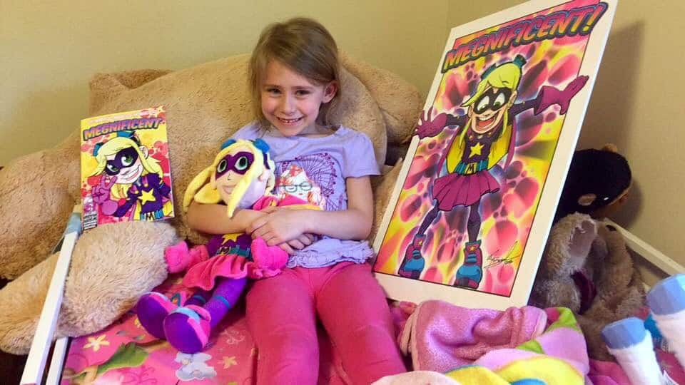 Megan with her Budsie